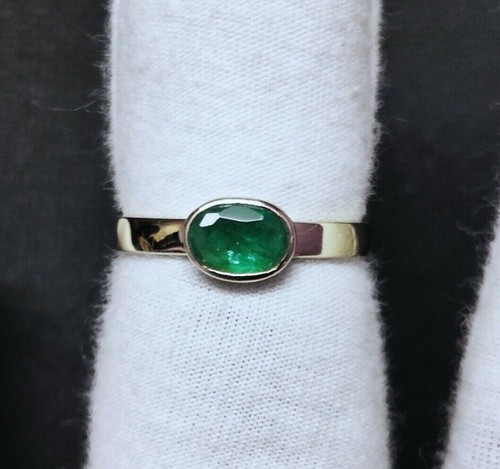 Bague émeraude or jaune - en,