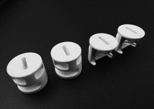 8x 119030 / 131361 - Boîtiers d'assemblage excentrique blancs IKEA