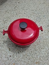 Cocotte fonte émaillée Le Creuset La Mama d'Enzo Mari n°20 Cerise