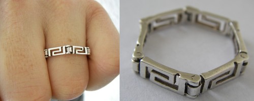 T55 bague articulée façon - 56,