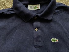 Polo Lacoste ? Classic Mesh Polo Shirt / Vintage 80's 90's Collector / Navy 14