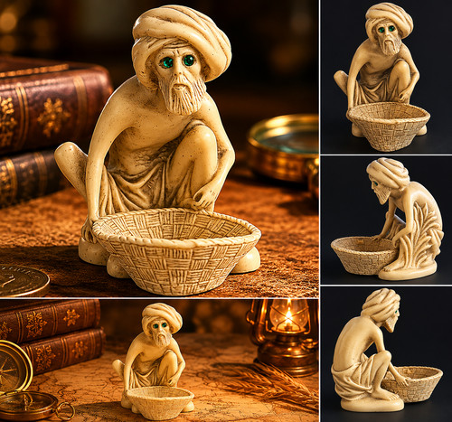 Sculpture résine sage fakir - sculpture,
