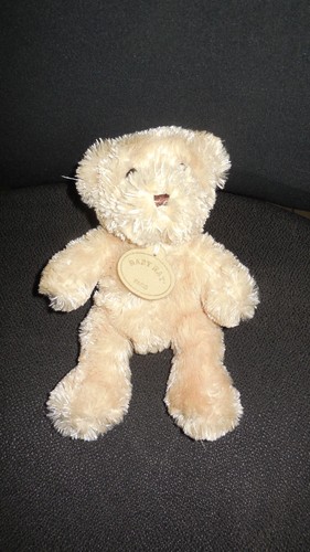 Doudou peluche ours beige - peluche,