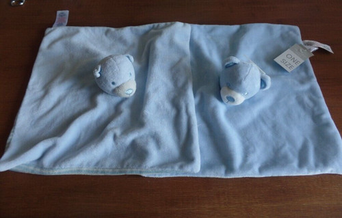 No1 lot doudou ours - 2, bleu