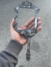 Ancien Miroir Face À Main XIX