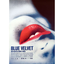 BLUE VELVET Affiche de film  - 40x60 cm. - 1986/R2010 - Isabella Rosselini, Davi