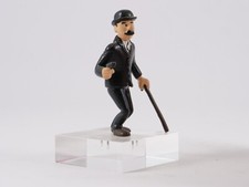 Plastoy 1994 TINTIN  Dupont  8 cm sur socle plexi