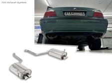 Silencieux Sport BMW Série 7 E38 730I 735I 740I Avec Découpe Pour Sortie 2X63MM