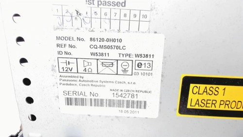 Autoradio toyota aygo phase - toyota,