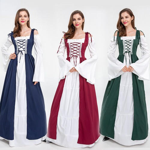 Femme médiéval robe - femme, longue