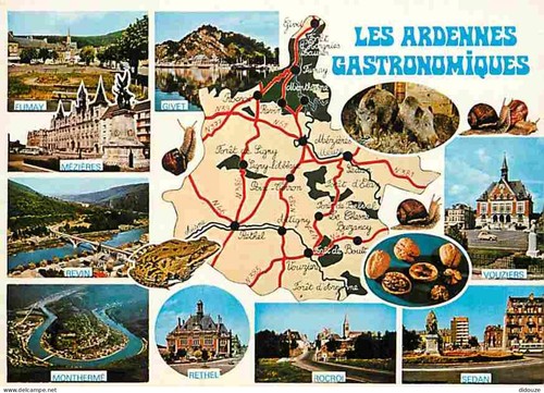 Carte postale ardennes - carte,