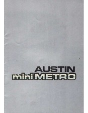 ▄▀▄ Brochure AUSTIN Mini METRO (Français) 1981 -  y compris 1300 Automatique ▄▀▄