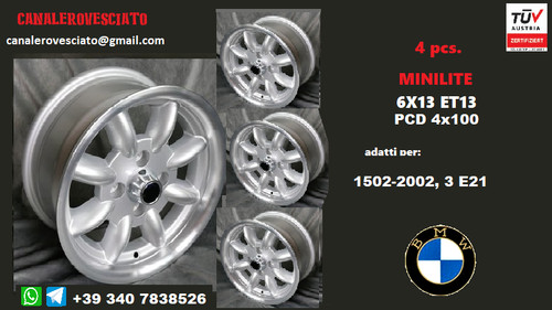 Jantes minilite 13 pouces - 4,