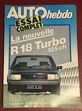 Auto Hebdo AutoHebdo 326 du 16 Juillet 1982 Renault R18 Turbo WRC Nlle Zélande