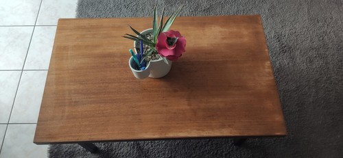 Table basse vintage - table, métal
