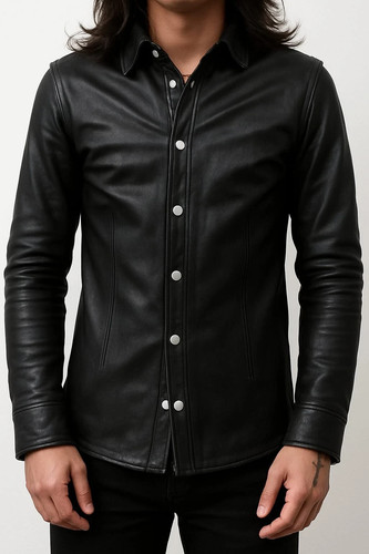 Nouvelle chemise cuir - en,