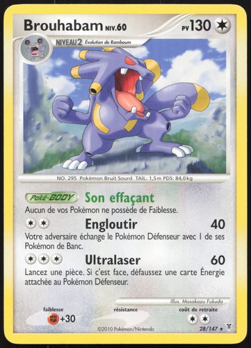 Carte pokémon brouhabam - carte,