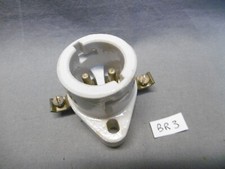 Douille en porcelaine B 22 1930 sur platine de fixation (réf BR3)