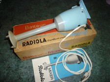 ANCIEN BATTEUR MIXEUR RADIOLA  BOITE D'ORIGINE + NOTICE VINTAGE FONCTIONNE