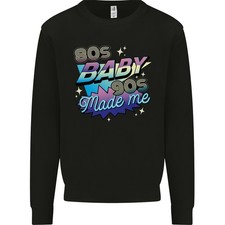 Sweatshirt Jumper Pour Homme 80S Baby 90S Made Me Musique Pop Rock
