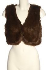 H&M Veste en fausse fourrure Dames Veste T EU 38 brun style décontracté