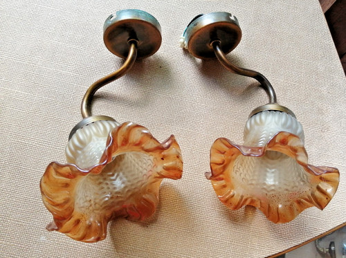 Paire appliques tulipes - d’appliques,