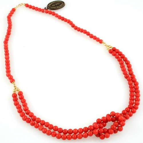 Collier femme corail or - corail, et