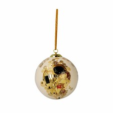 Goebel Boule de Noël Gustav Klimt - Baiser, Porcelaine, Multicolore, 7.5 cm, ...