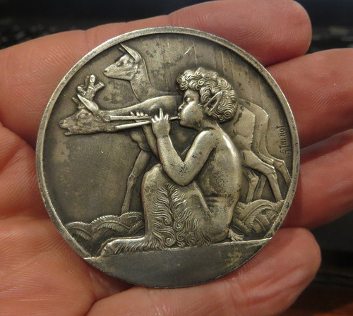 Superbe medaille argent art - medaille,