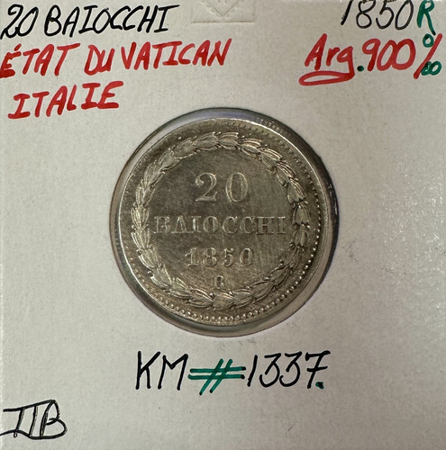 Vatican baiocchi 1850 - baiocchi, r