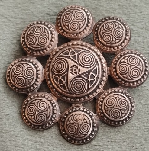 Pendentif broche métal - broche, en