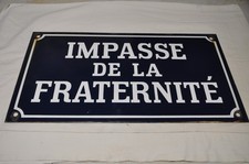 Ancienne plaque rue - ancienne,