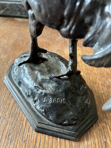 Bronze coq barye - bronze,