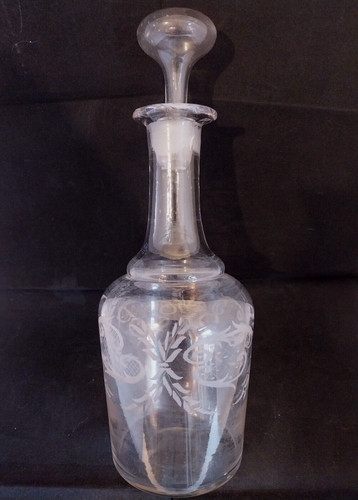 Carafe flacon ancien verre - ancien, en