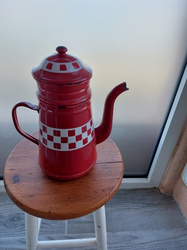 Ancienne cafetiere emaillee - ancienne,