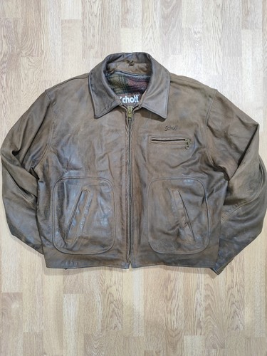 Veste cuir aviateur schott - aviateur,