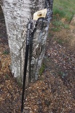 HK8069    CANNE  POMMEAU  PISTOLET GENTLEMAN  HEROIC FANTASY  COWBOY CRANE