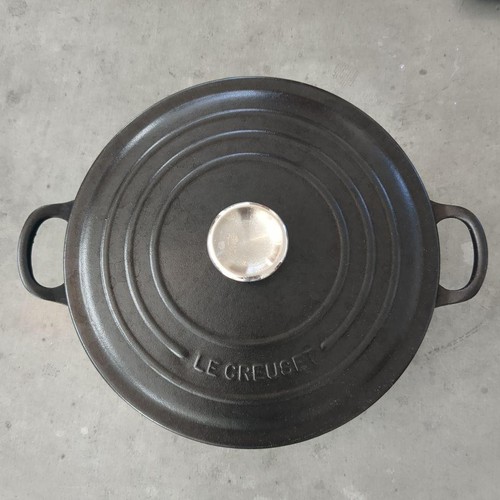 Creuset cocotte ronde noir - le,