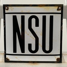 Plaque émaillée NSU -