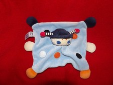 Doudou Plat MGM Coccinelle Bleu Orange