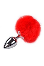 Plug Fluffy anal Alive métal bijoux rouge sextoys Pleasure Bdsm anus taille L