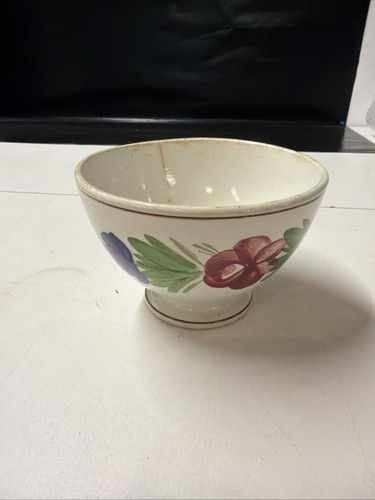 Ancien bol fleuri - ancien,