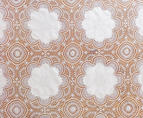 Grande nappe brodée ancienne - nappe,