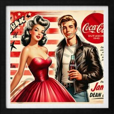 🎁⭐Affiche Pin-Up Vintage