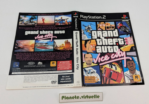 Jaquette gta vice city ps2 - gta,