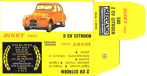 Dinky toys boite vide repro - dinky,