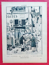 Image de presse: Visite chez l'ANTIQUAIRE illustration de Charles GENTY 1926