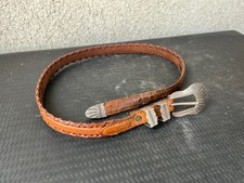 Ceinture western en cuir avec