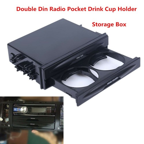 Car double din dash - din, cup