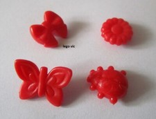 Lego sc003 Scala Accessories Flower Butterfly Red Rouge 3118 3270 3242 MOC -A18